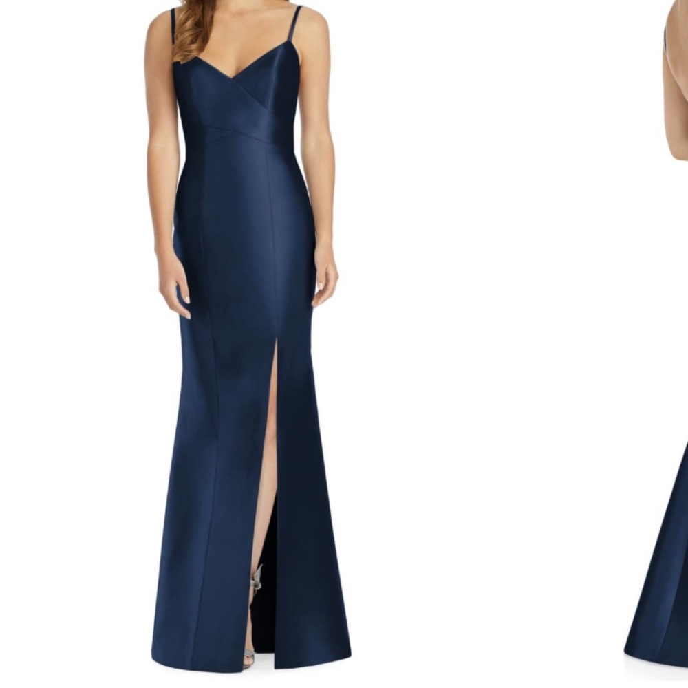 Alfred Sung Twill Trumpet Gown Size 4